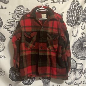 60% Wool Plad Vintage Jacket. Made in Canada